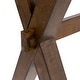 preview thumbnail 8 of 9, Mav Transitional Walnut 47-inch Solid Wood Coffee Table by Furniture of America