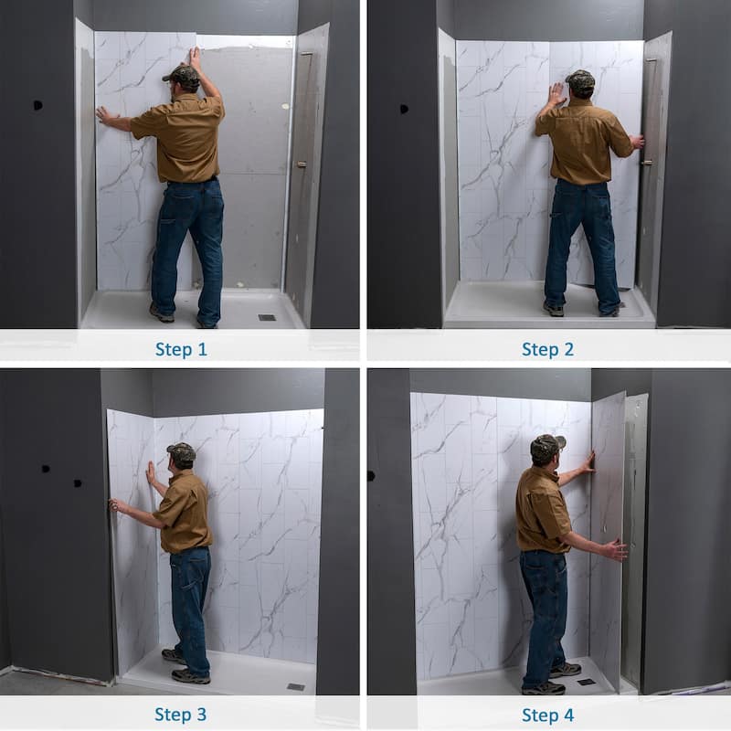 Palisade Shower Surround Kit with Accessories