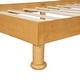 preview thumbnail 15 of 16, Walnut Wood Frame Twin Platform Bed with Cookie-Shaped