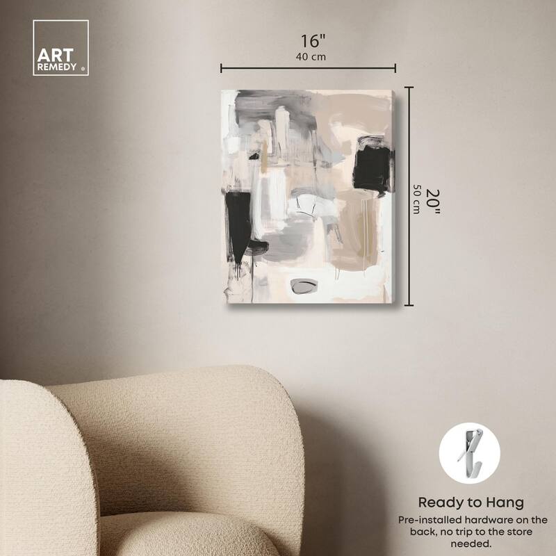 Beauty of Beige II Canvas by Art Remedy, Gallery Wrapped