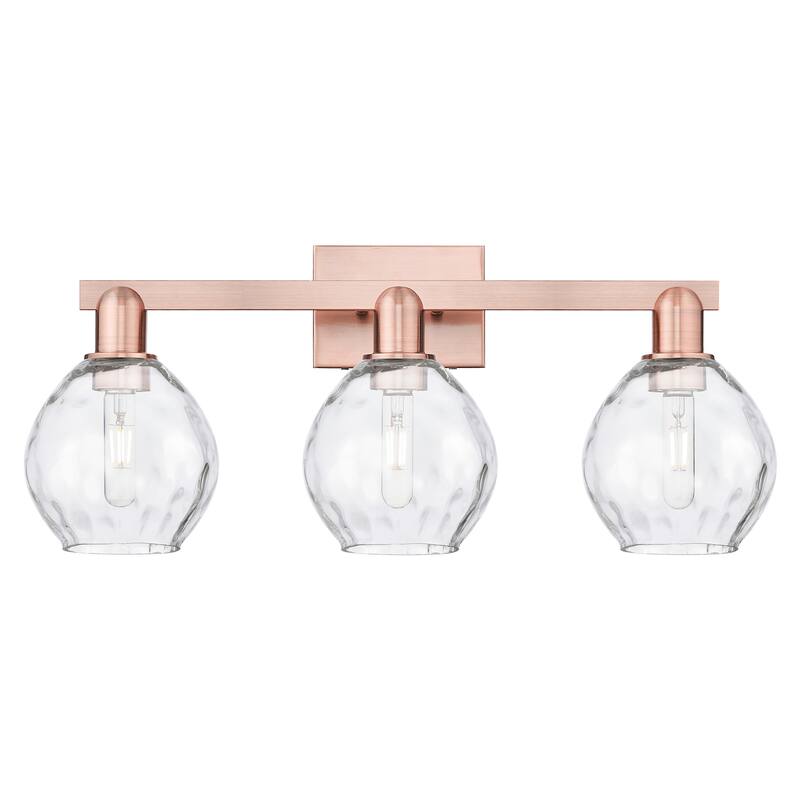 Innovations Lighting 716-3W-11-25 Waverly Vanity Waverly 3 Light 25" - Antique Copper / Clear