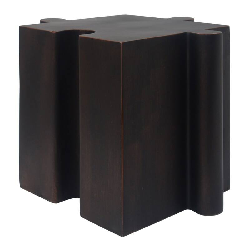 Puzzle Art Side Table, Modular Side Table, Antique Copper Side Table