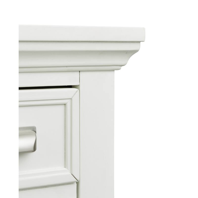 Magnussen Home Charleston White Dove White Drawer Nightstand