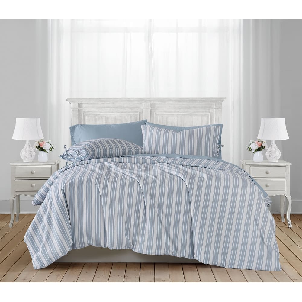 The Farmhouse by Rachel Ashwell Wide Ticking Stripe 3 Piece Duvet Cover Set