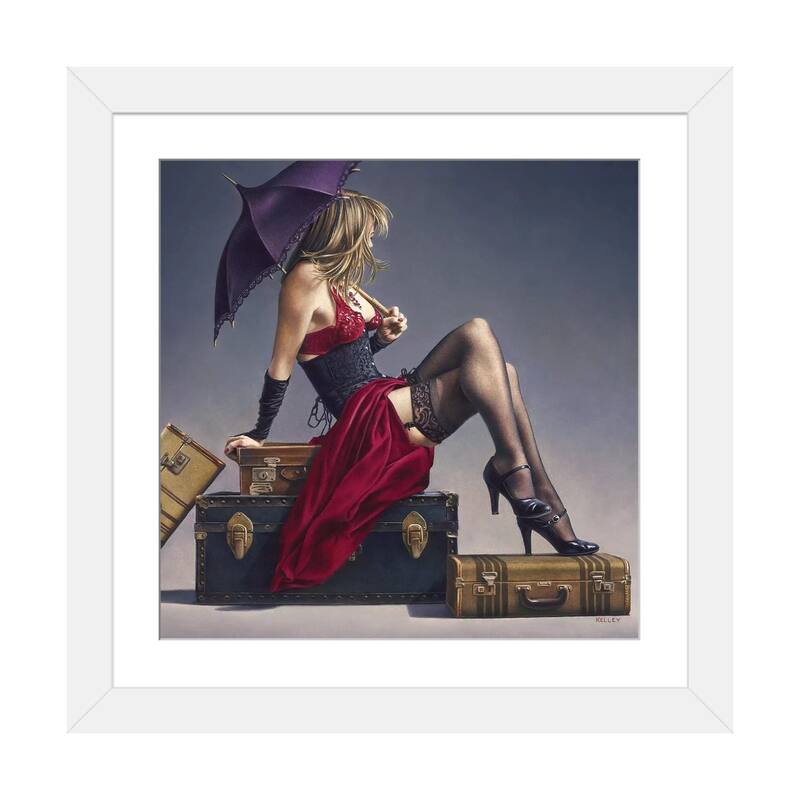 iCanvas "Study For The Exotic Traveller" by Paul Kelley - White - 16x16x1