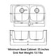 preview thumbnail 30 of 50, Sinber Undermount Double Bowl 304 Stainless Steel Kitchen Sink