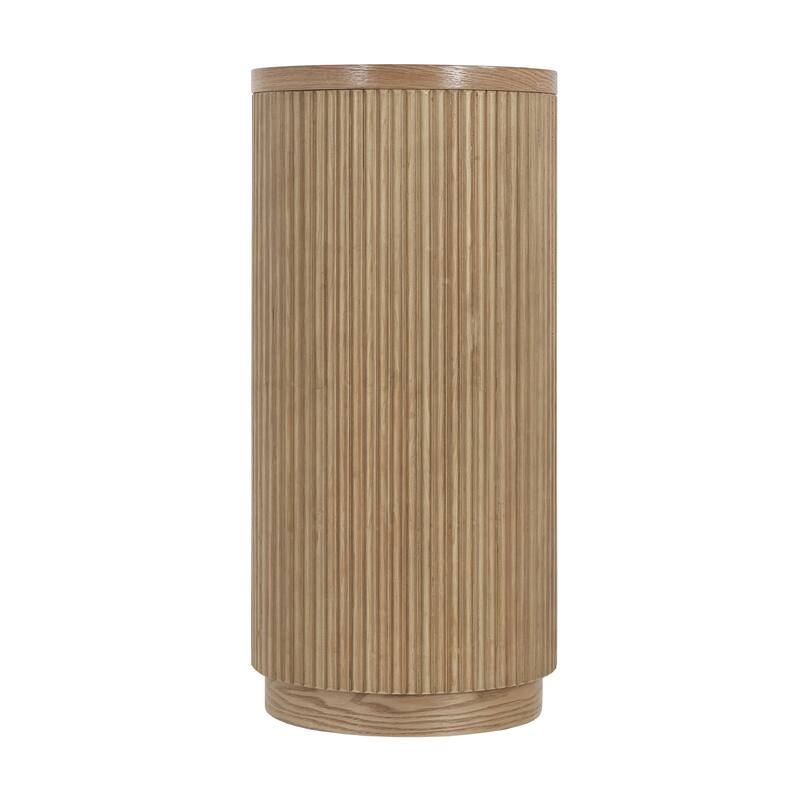 Slim Sofa Table with Open Shelf AND Elegant Wood Grain