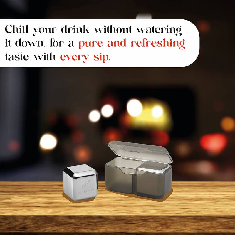 Rabbit Whiskey and Beverage Jumbo Chilling Stones Set