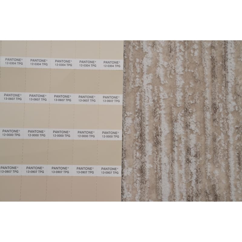 Machine Made Oriental Polyester Carpet Geometric Beige & Ivories Distressed Area Rug - 7' 5'' X 5' 2''