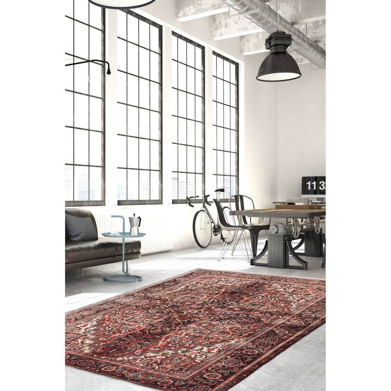 ECARPETGALLERY Hand-knotted Sarabi Red Wool Rug - 6'6 x 9'5