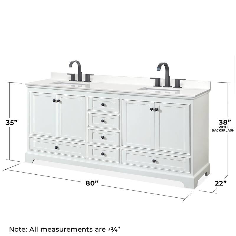 Wyndham Collection WCS202080D-QTZ-US3M70 Deborah 80" Free Standing