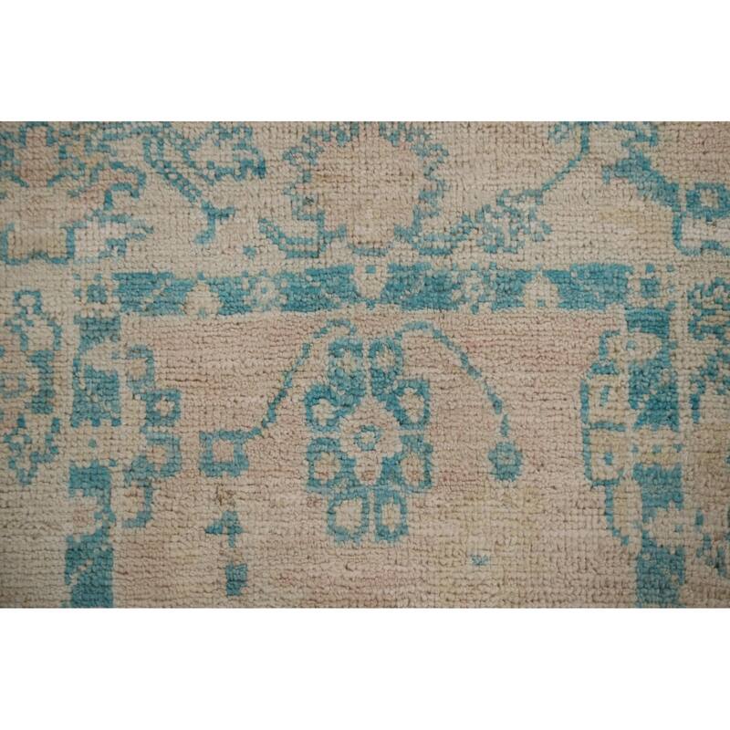 Muted Traditional Oushak Turkish Oriental Wool Rug Hand-knotted Carpet - 2'0" x 3'10"