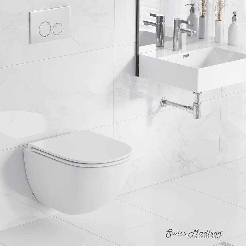 St. Tropez Wall-Hung Toilet Bowl Only In Matte White