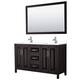 Option Dark Espresso, Chrome Trim, White Cult. Marble Top