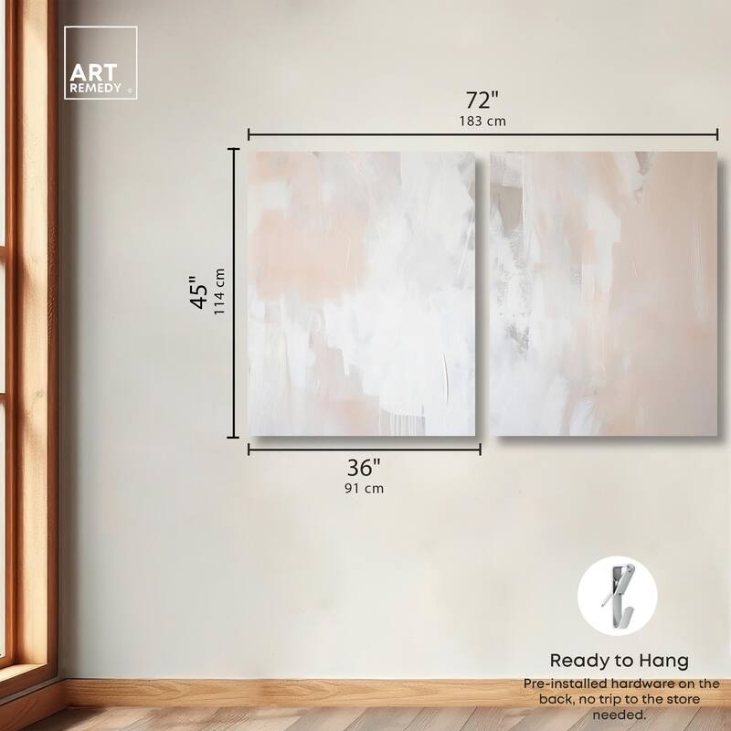 Opalescent Hues IV Canvas Set of 2 by Art Remedy, Gallery Wrapped