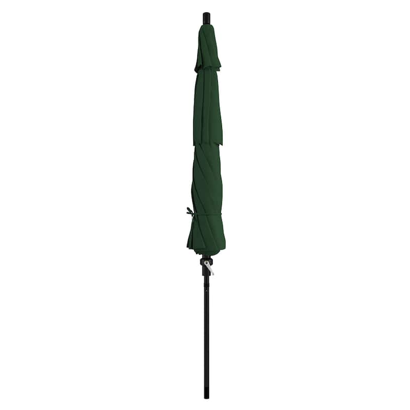California Umbrella 11-Foot Round Aluminum, Crank Open Collar Tilt Patio Umbrella, Sunbrella Fabric