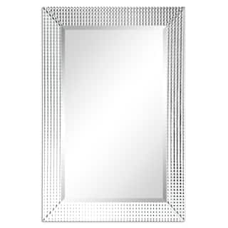 Bling Beveled Glass Rectangle Wall Mirror - Clear