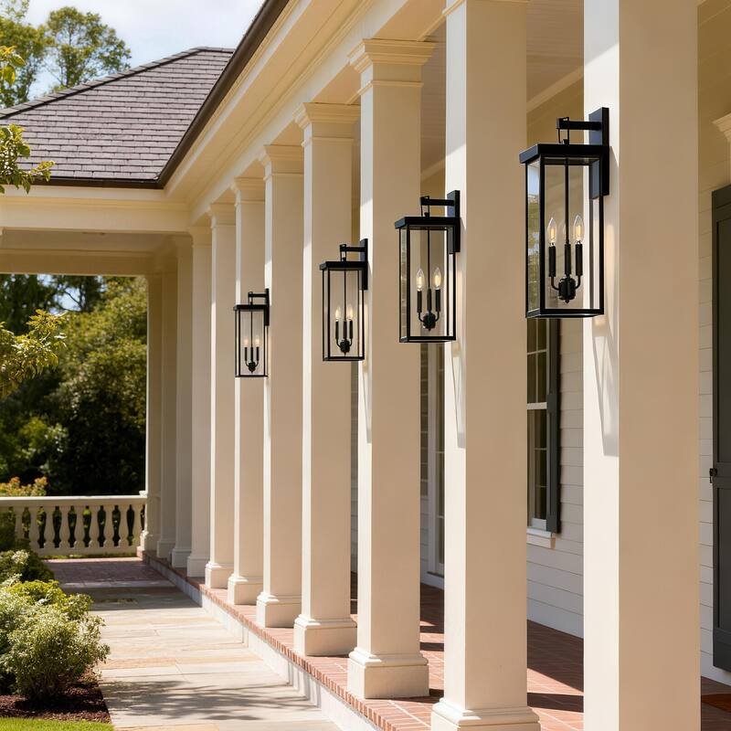 Outdoor Iron Rectangular Wall Light