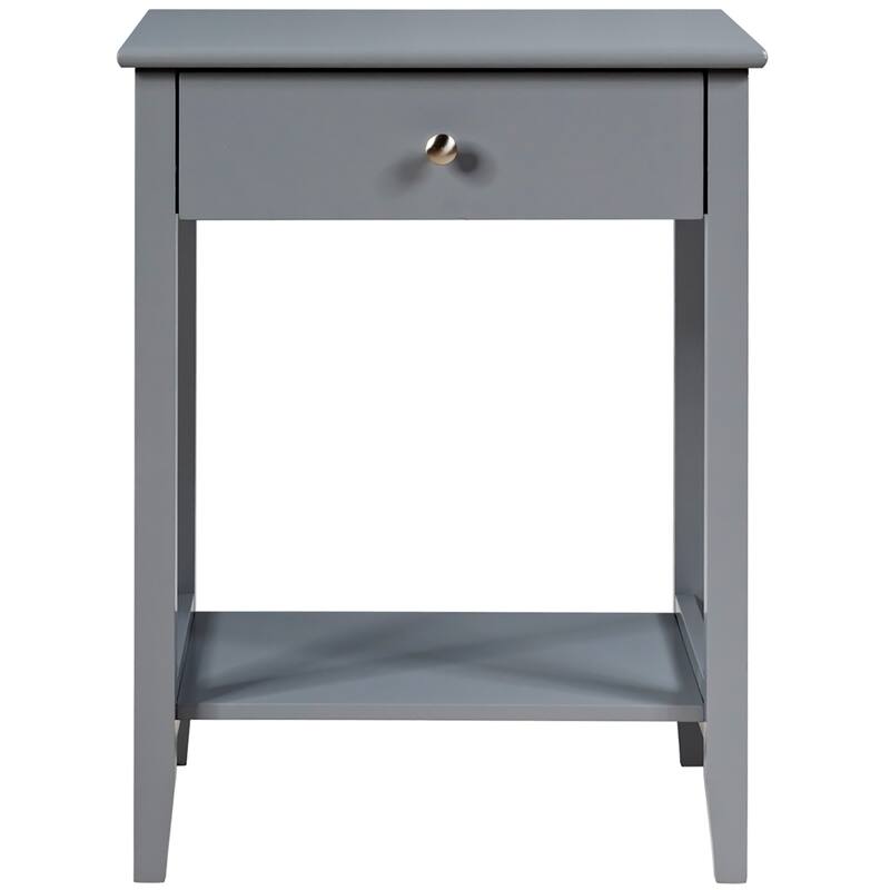 Costway Nightstand End Table Storage Display Bedroom Furniture Drawer