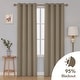 preview thumbnail 37 of 72, Deconovo Solid 52 Width Curtains Panel Pair(2 Panel) 52x108 Inch - Khaki