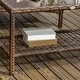 preview thumbnail 9 of 23, Outsunny 4 Piece PE Wicker Patio Furniture Set, Conversation Set with 2 360° Swivel Rocking Armchairs, 1 Loveseat Sofa