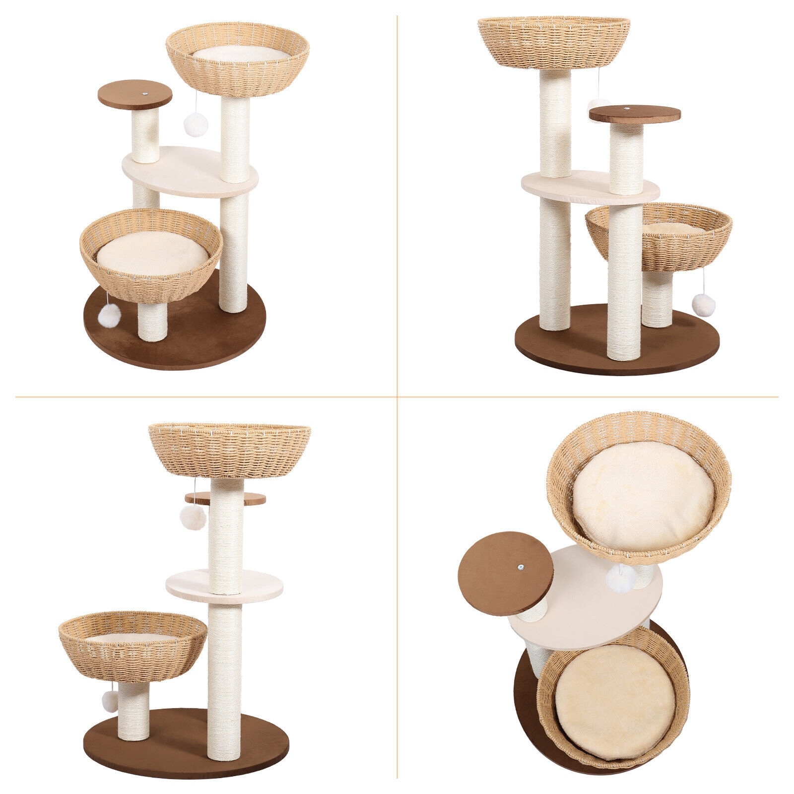 Natural home iv cat tree top