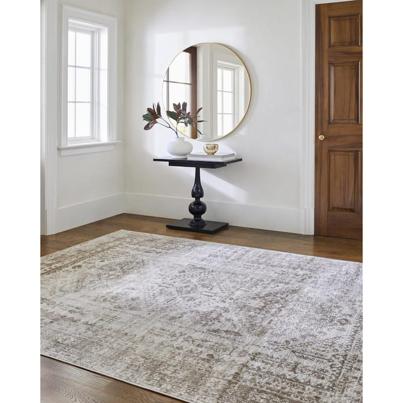 Livabliss Monte Carlo Updated Traditional Medallion Area Rug
