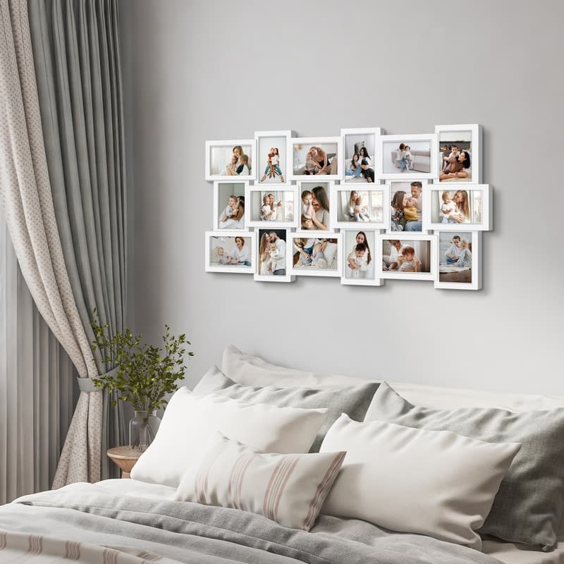 HELLO LAURA 18 Opening 4x6 Large Collage Picture Frame for Wall Decor