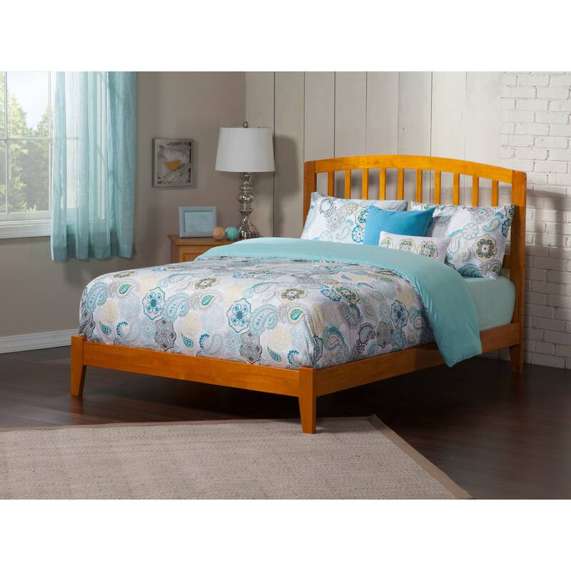 King Platform Bed - Handmade Home Espresso Finish - Sturdy Design, Open Footboard - 62.62"L x 82.5"W x 50"H