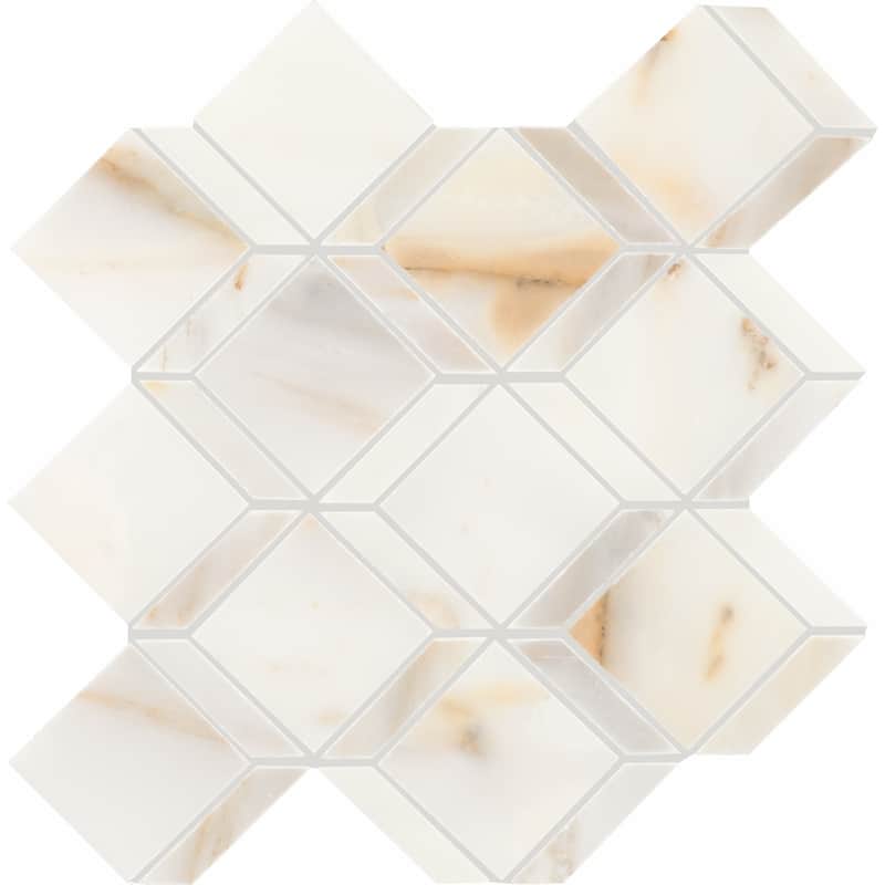 Daltile Gamma Natural Stone Balance XL Wall and Floor Mosaic Tile (Set of 10) - Off-White