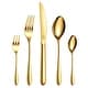 preview thumbnail 28 of 71, vancasso 18/10 Stainless Steel Silverware Set, Flatware Set for 6/12 30-Piece - Gold