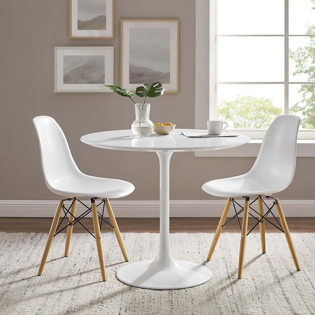 Lippa 36" Round Wood Top Dining Table