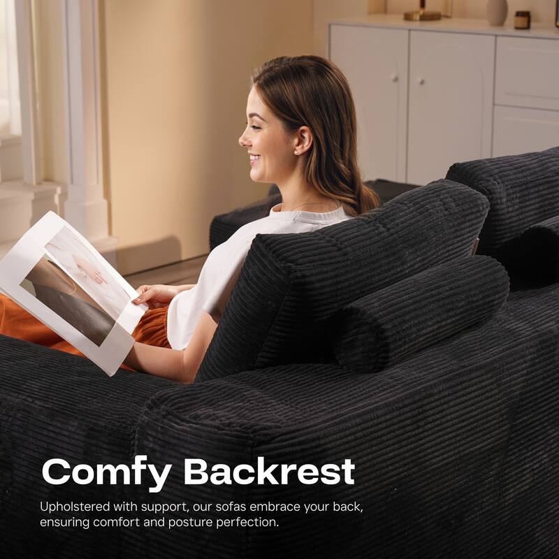 ​​OVIOS Modern Minimalist No-Assembly Living Room Set​