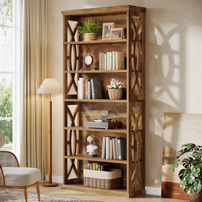 6-Tier Bookshelf, Freestanding Bookcase