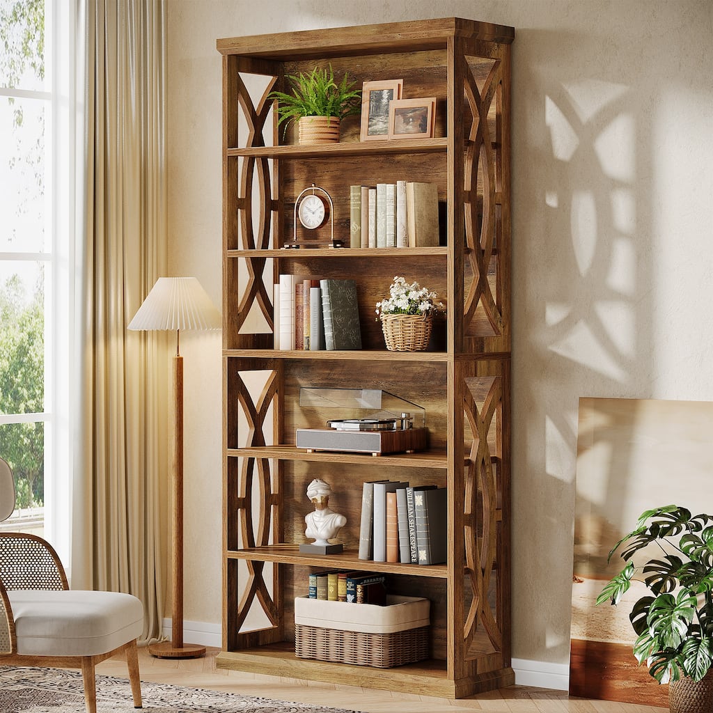 71 Inches Tall Freestanding Bookshelf Bookcase for Home Office
