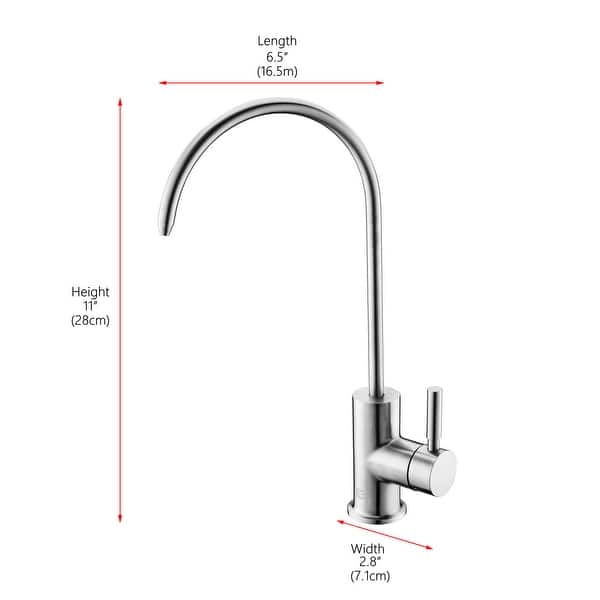 dimension image slide 1 of 3, Elegant Lighting FAK-303 Rian Cold Water Dispenser