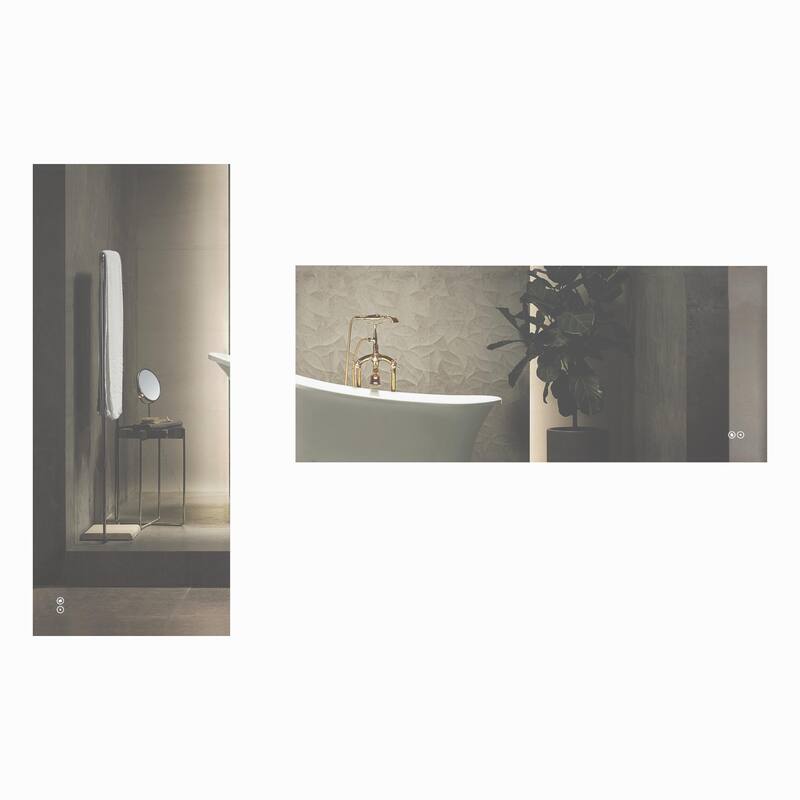 CB HOME LED Bathroom Mirror, Lighted Wall Mounted Vanity Mirror, Anti-fog, Backlit, Dimmable, Frameless, Horizontally/Vertically
