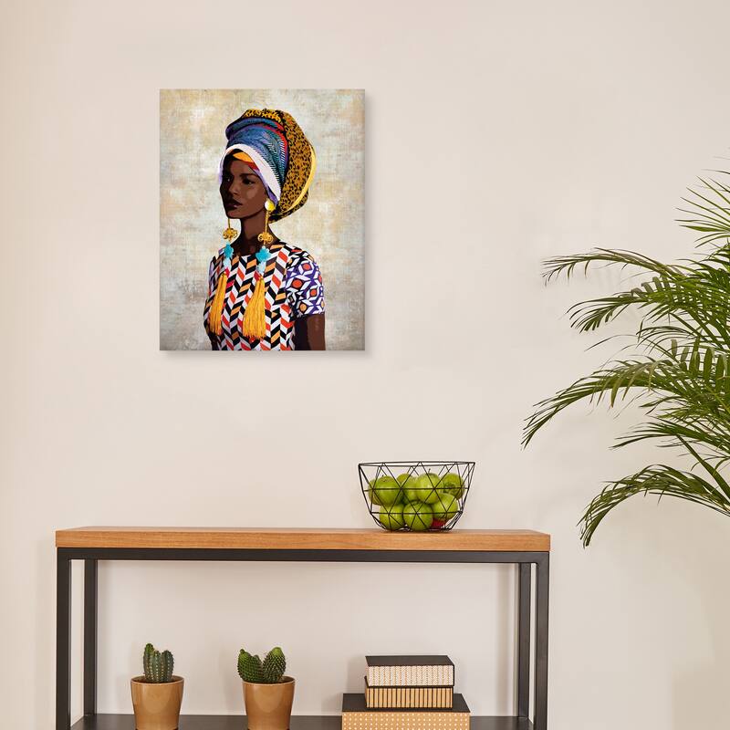 Chic Portrait Fari by Mark Chandon Canvas Art Print by Mark Chandon Canvas Art Print