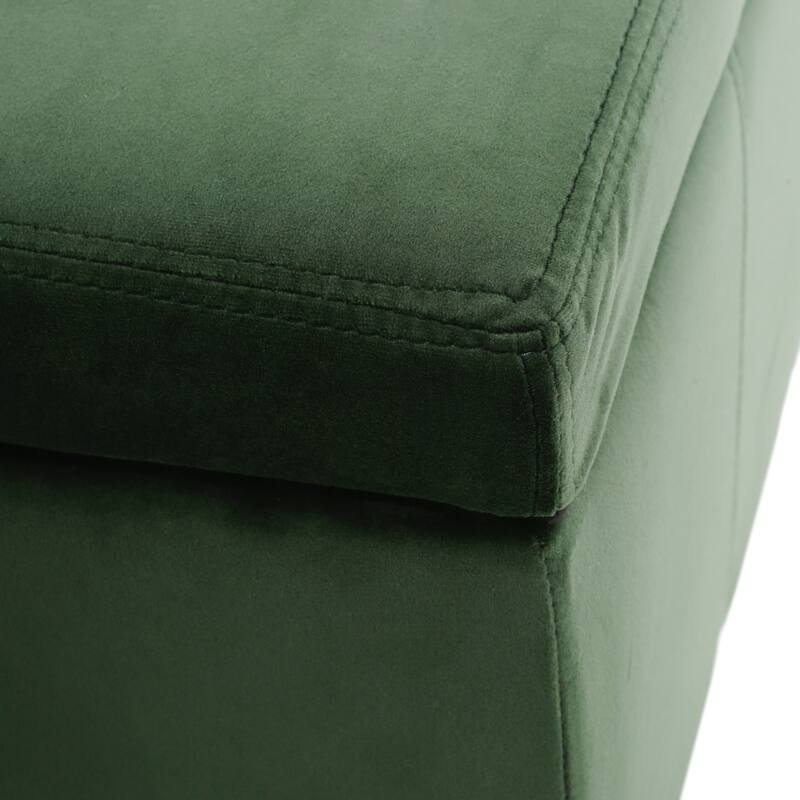 Roomfitters Modern Storage Bench, Upholstered Ottoman with Hidden Compartment and Lift-Top Lid