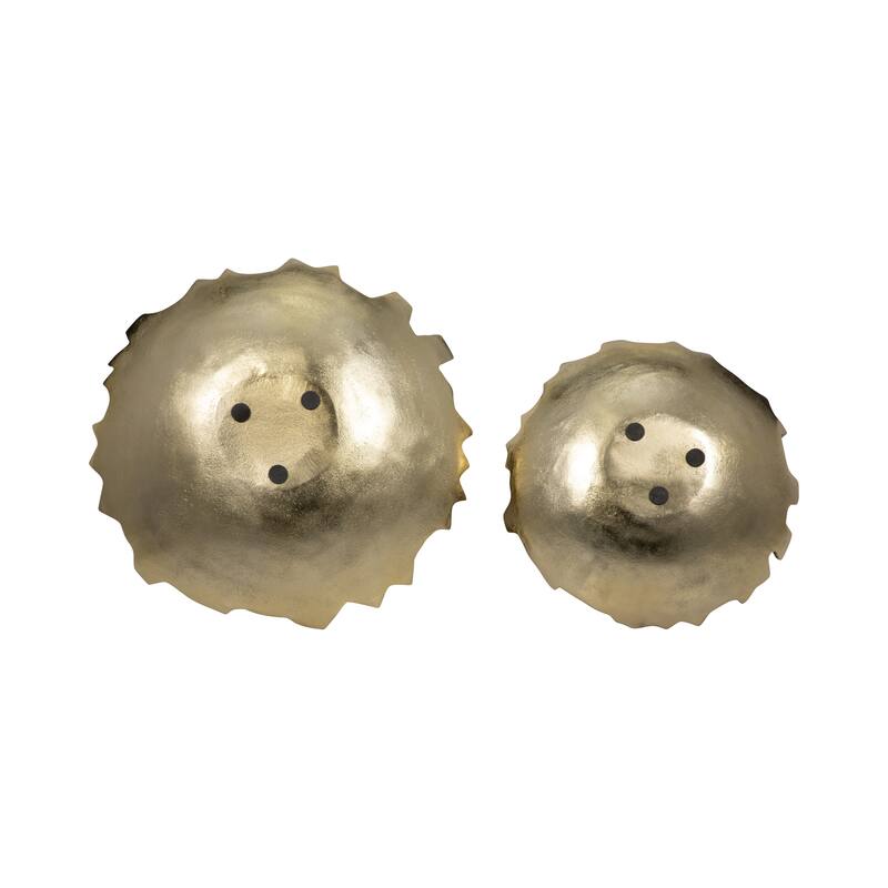 Sagebrook Home Ceramic Bowls, Elegant Centerpiece Duo for Modern Homes, Artistic Tableware Collection, Set of Two