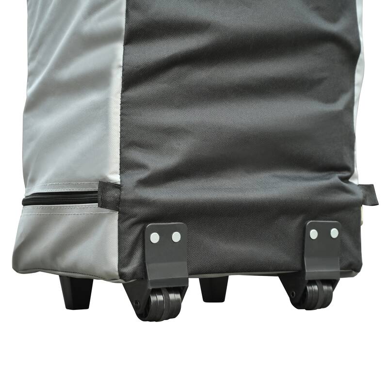 10x20ft Adjustable Height Pop Up Canopy Tent with 6 Sidewalls, UV and Waterproof Protection & Roller Bag