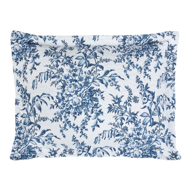 Laura Ashley Bedford Cotton Reversible Quilt Set