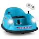 preview thumbnail 1 of 38, Gymax 12V Electric Kids Ride on Bumper Car Battery Powered Bumping Car - See Details Blue