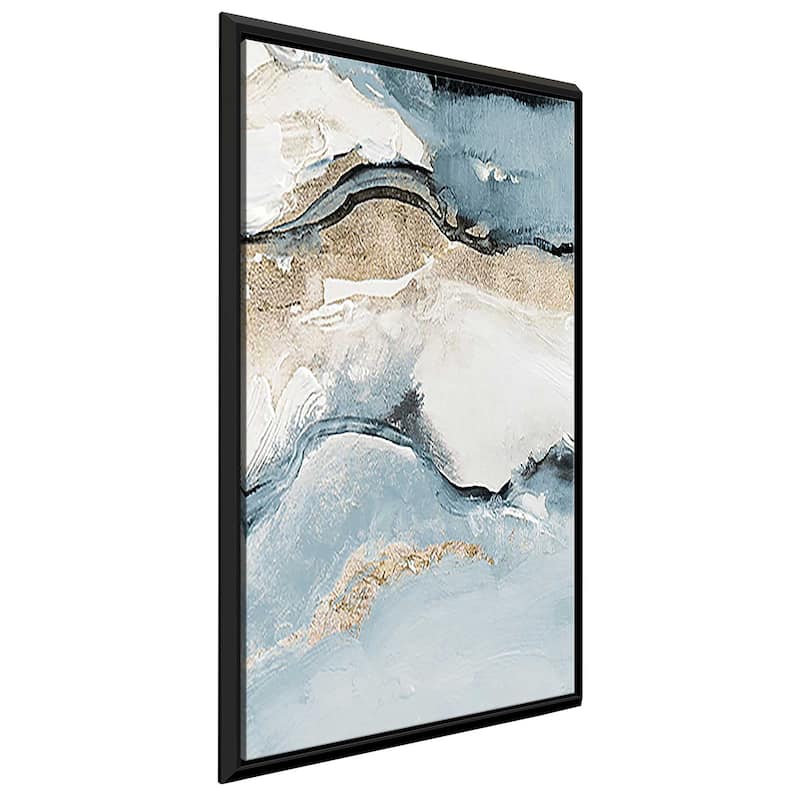 "Blue Crystalline" Print on Floating Canvas