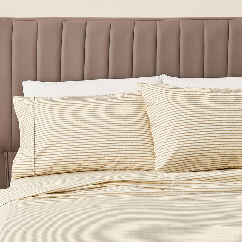 Linery & Co. Ultra-Soft Striped Brushed Microfiber Sheet Set