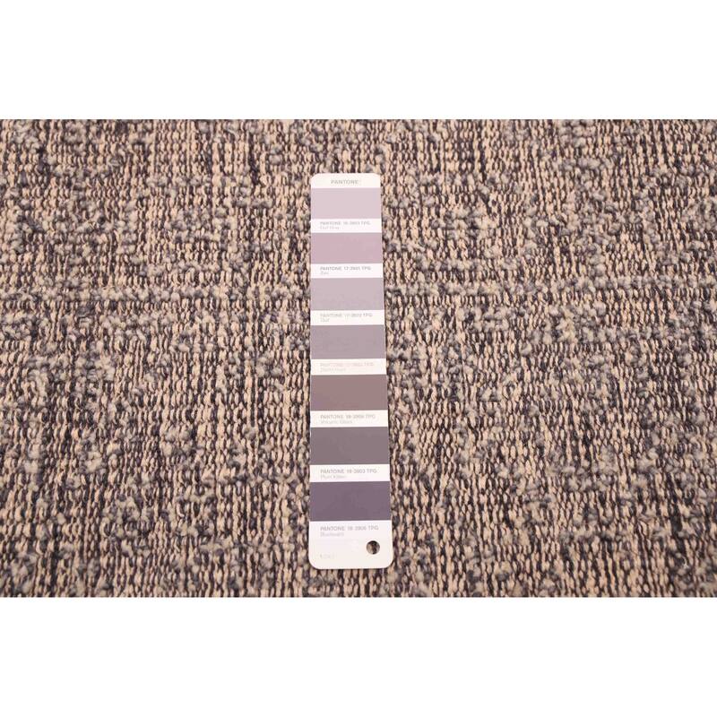 ECARPETGALLERY Hand-knotted Tangier Dark Grey Wool Rug - 5'4 x 7'8