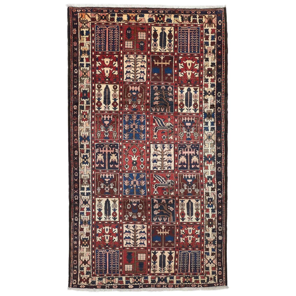 ECARPETGALLERY Hand-knotted Kayseri Vintage Red Wool Rug - 5'5 x 9'7
