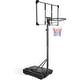 preview thumbnail 1 of 6, Transparent Goal Basketball Height Adjustable Backboard with Wheels,Outdoor Indoor Basketball Goal Game Play