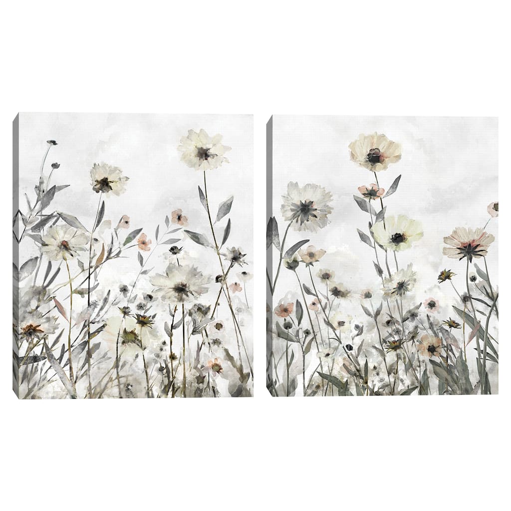 Delia's Garden I, Delia's Garden II by Studio Arts Canvas Art Prints