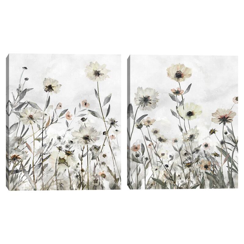 Delia's Garden I, Delia's Garden II by Studio Arts Canvas Art Prints